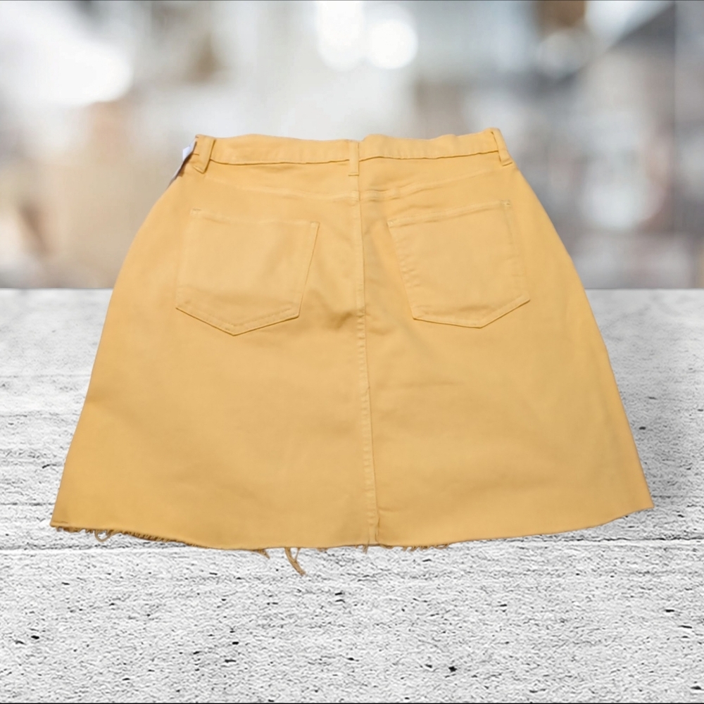 Gap yellow denim skirt size 6 28 T - Picture 3 of 11